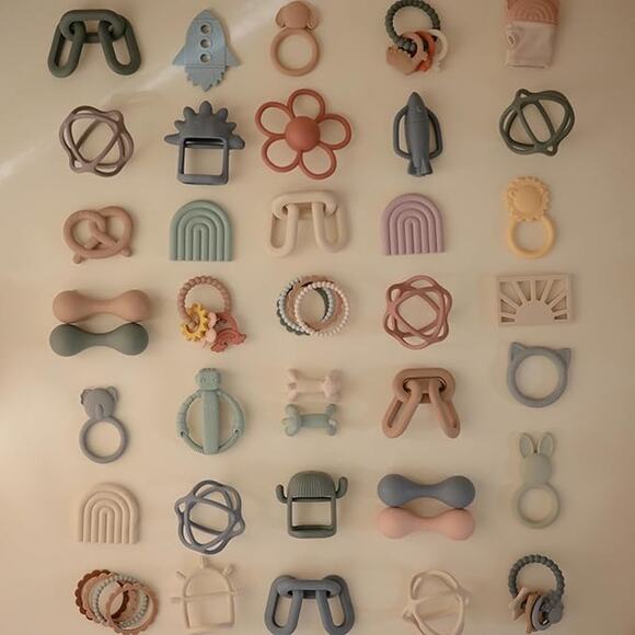 Silicone Baby Teether Toy Dog Figurine Unisex Safe Soft BPA Free Teething Aid - Picture 3 of 7